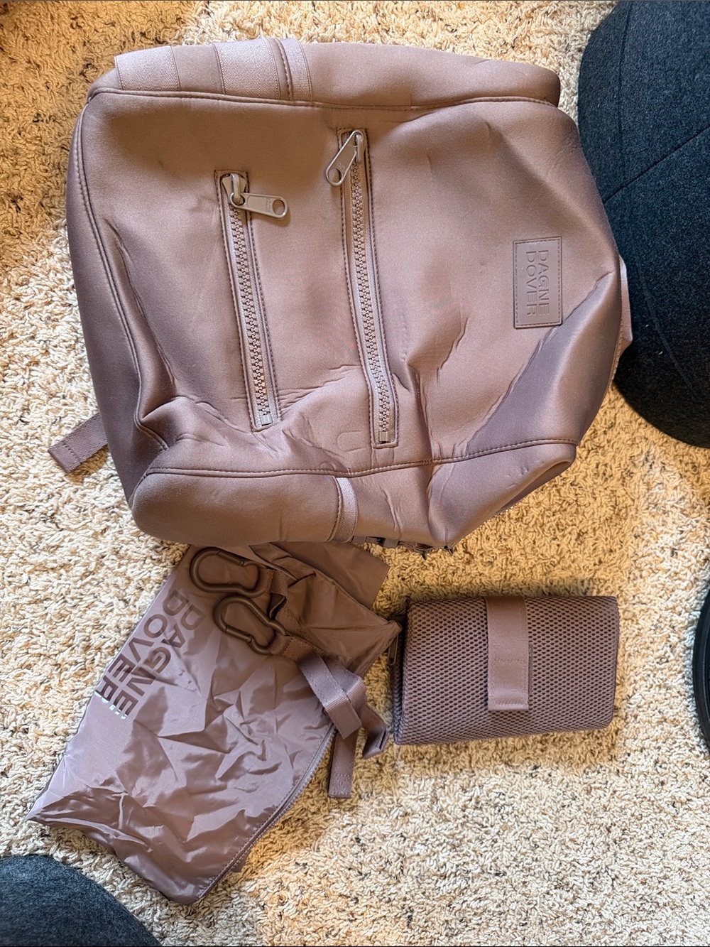 Dagne Dover Mauve Backpack with Matching Accessories